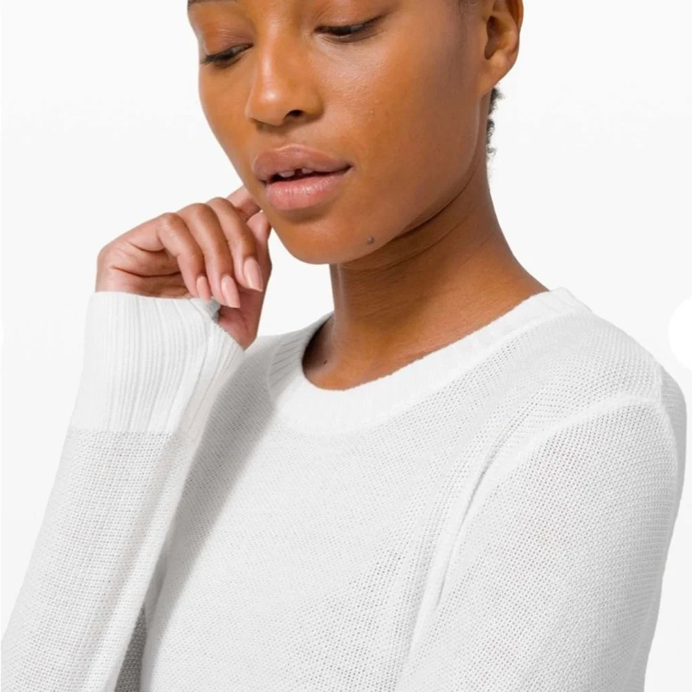 Lululemon sincerely yours Sweater White